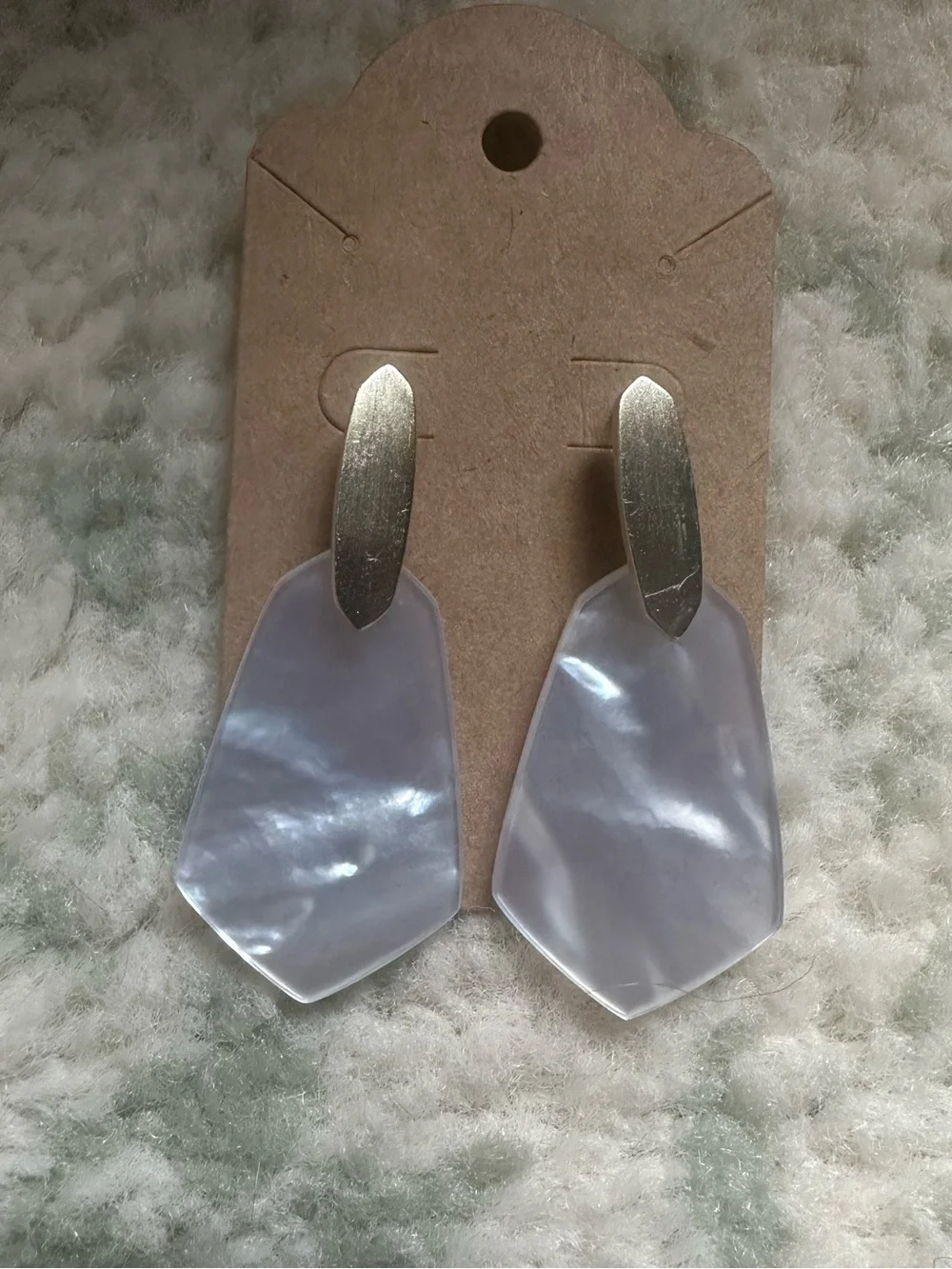 RETIRED-  Kendra Scott Camila Earrings - Gold Mother of Pearl
